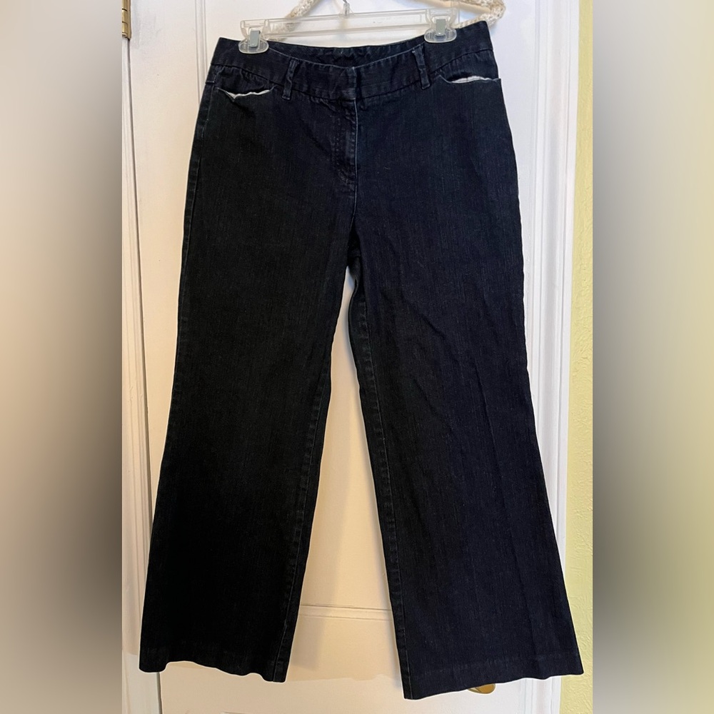 Talbots Dark Blue Denim Trousers Petite